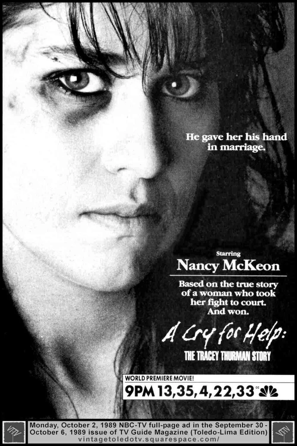 A CRY FOR HELP - THE TRACEY THURMAN STORY (NBC-TVM 10/2/89) Nancy McKeon, Dale Midkiff, Bruce Weitz, Graham Jarvis - Image 6