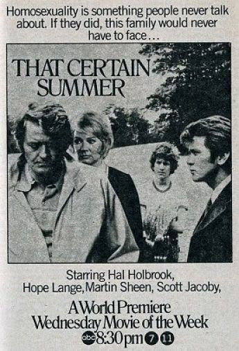 THAT CERTAIN SUMMER (ABC-TVM 11/1/72) Hal Holbrook, Martin Sheen, Scott Jacoby, Hope Lange, Joe Don Baker - Image 6