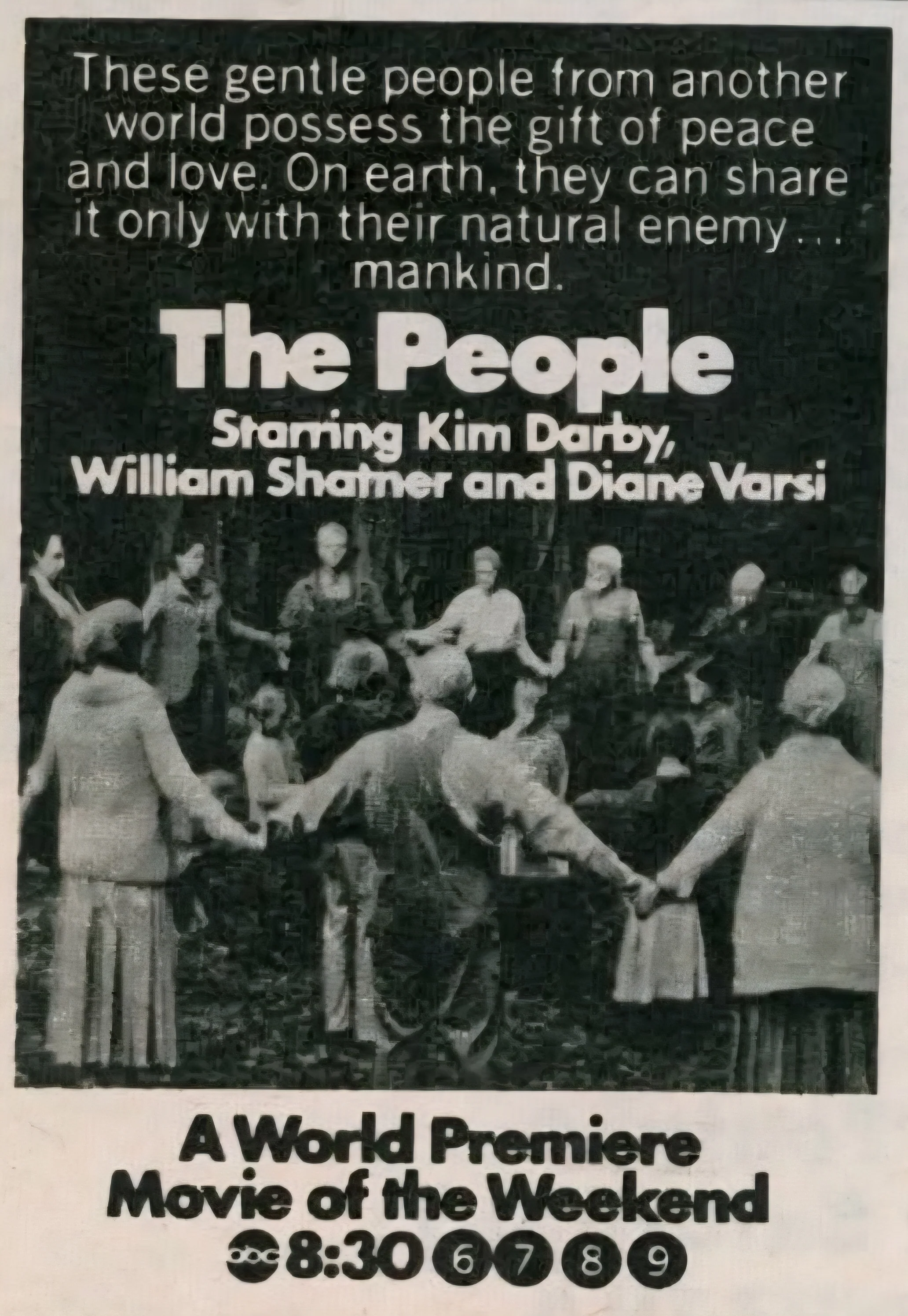 PEOPLE, THE (ABC-TVM 1/22/72) RARE!!! HARD TO FIND!!! Kim Darby, William Shatner, Diane Varsi, Dan O’Herlihy, Laurie Walters, Chris Valentine, Johanna Baer, Stephanie Valentine - Image 9
